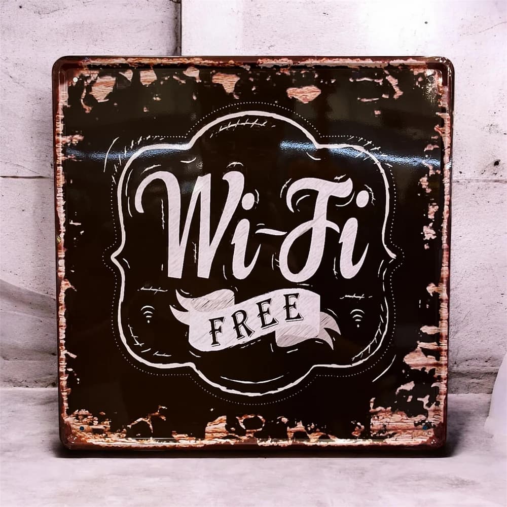 تابلو فلزی طرح WiFi ابعاد 30×30