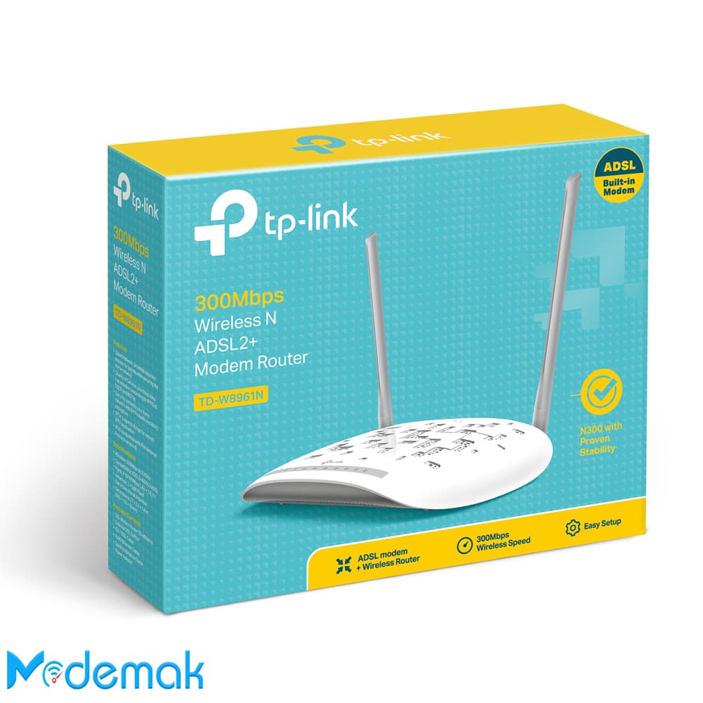 مودم تی پی لینک TP-Link TD-W8961 N300 — تصویر ۴