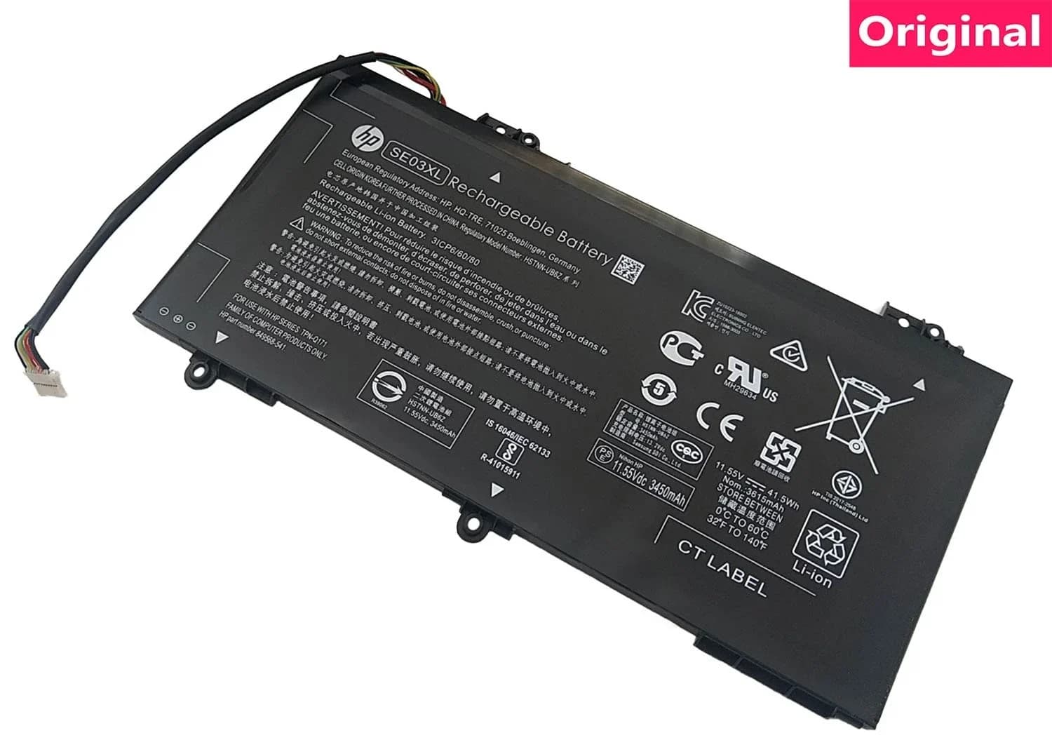 باتری اورجینال لپ تاپ اچ پی HP Pavilion 14 SE03XL — تصویر ۵