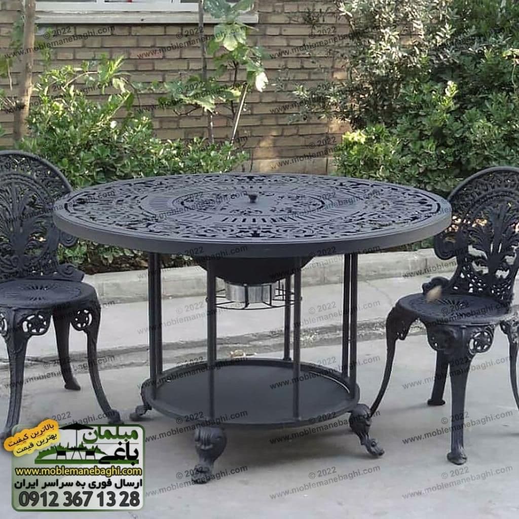 میزهای آتشدان قطر100-70(ارتفاع)