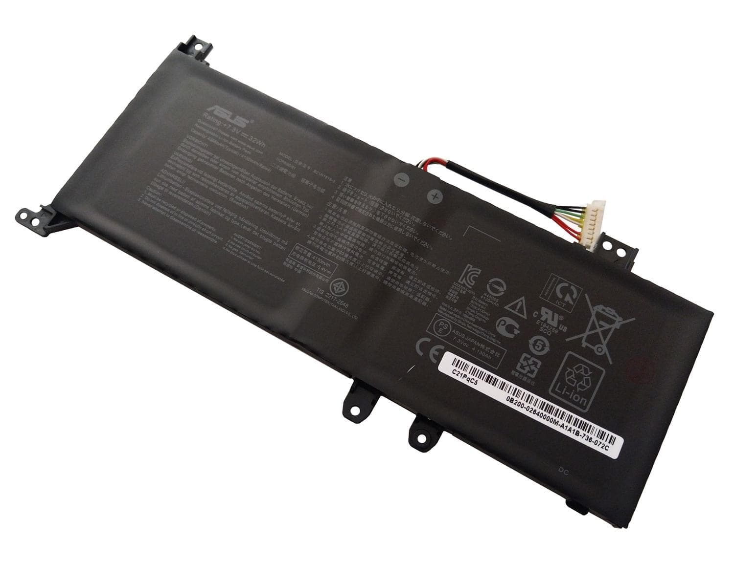باتری اورجینال لپ تاپ ایسوس Asus X409 X509 B21N1818-3 — تصویر ۹