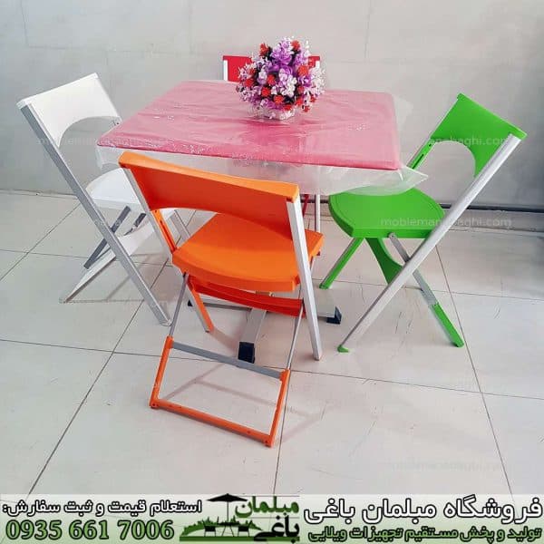 صندلی تاشو مشکی – گارانتی مادام العمر — تصویر ۸