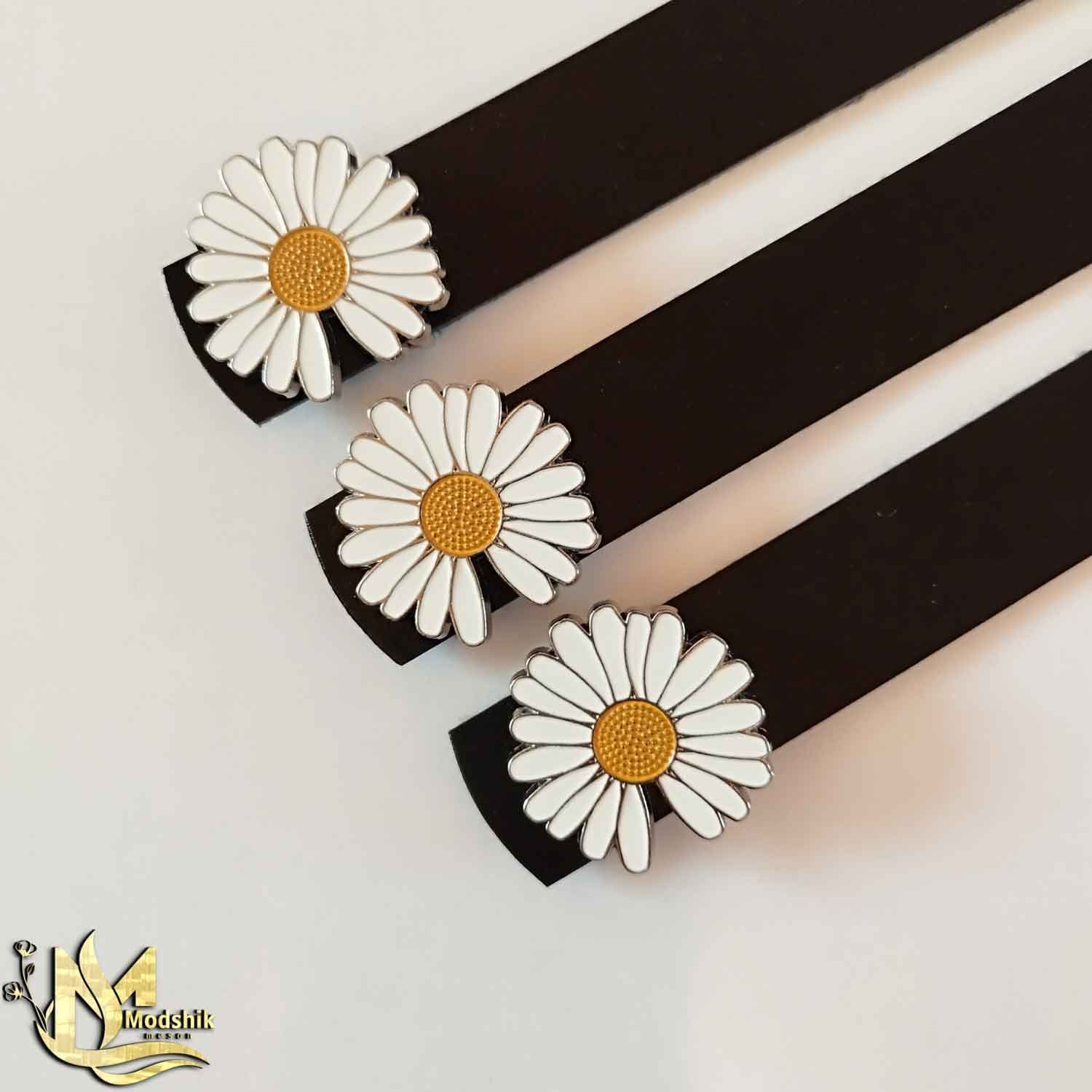 کمربند دخترانه بابونه 3/5 سانتی کد 41 — تصویر ۲