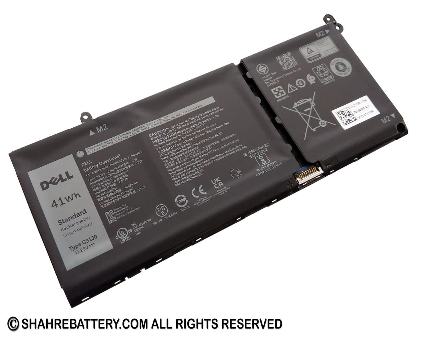 باتری اورجینال لپ تاپ دل Dell Vostro 5310 5320 G91J0 — تصویر ۳