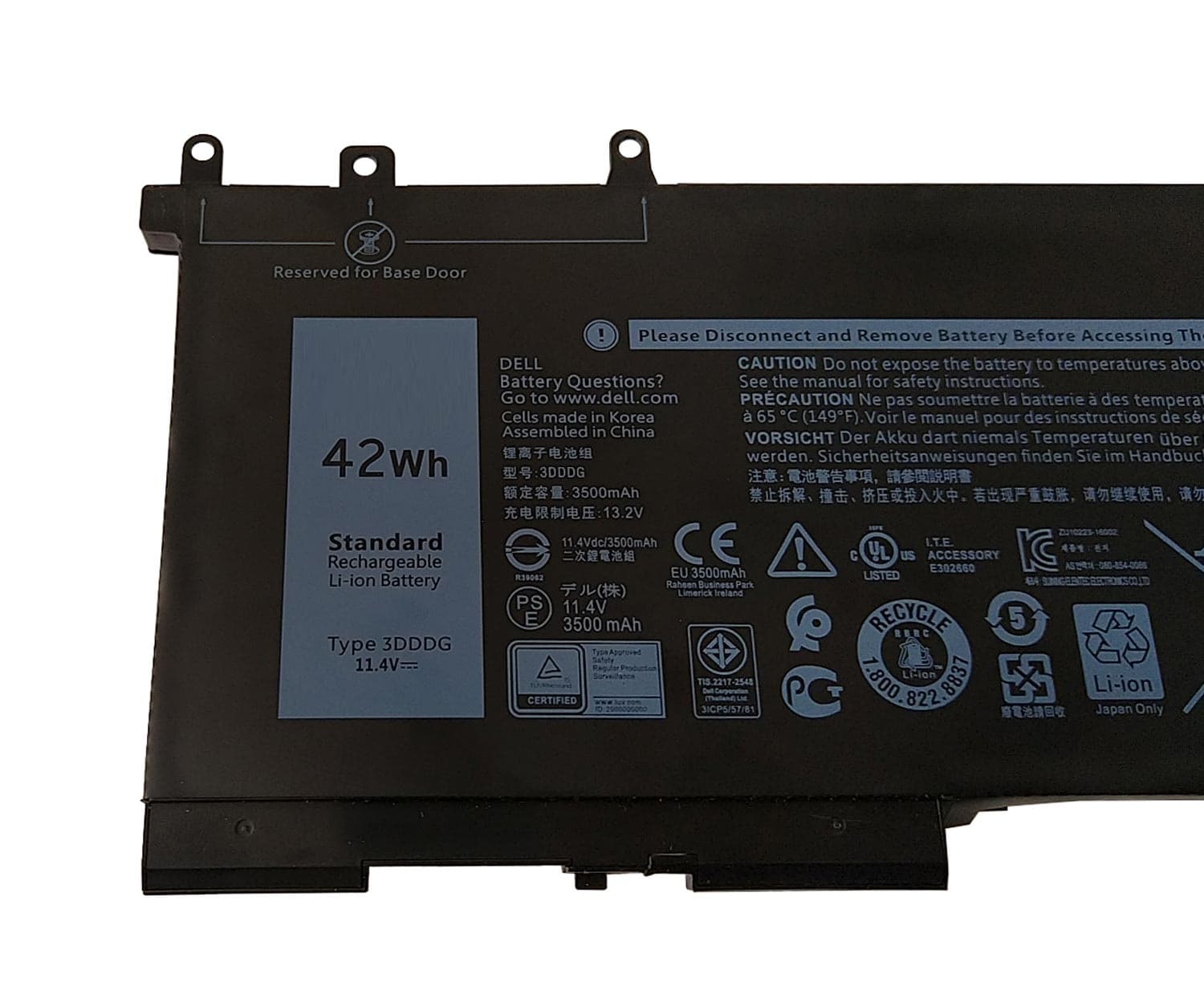 باتری اورجینال لپ تاپ دل Dell Latitude 5480 5290 3DDDG — تصویر ۴