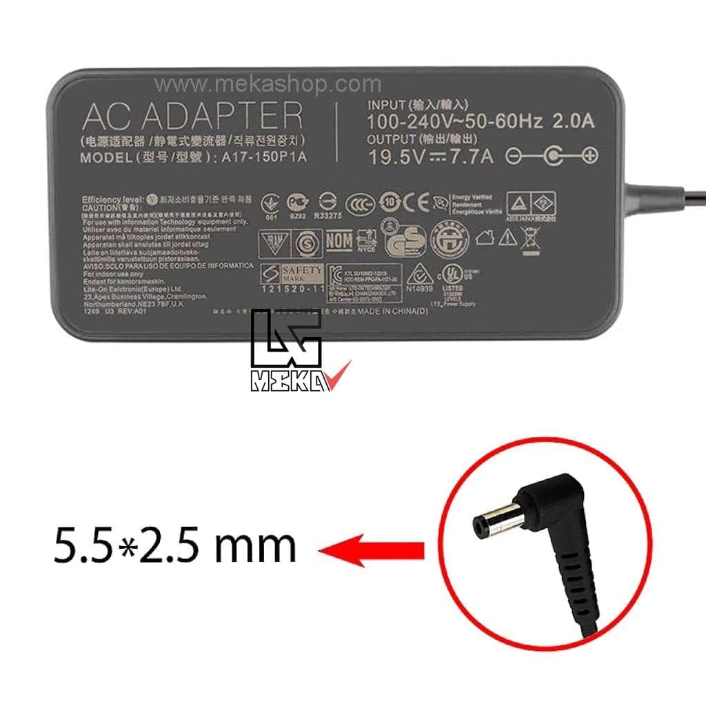 شارژر آداپتور اورجینال لپ تاپ ایسوس Asus 19.5V 7.7A 5.5*2.5 — تصویر ۷
