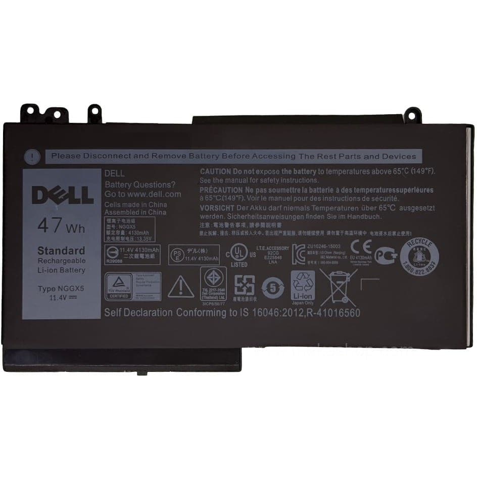 باتری اورجینال لپ تاپ دل Dell Latitude E5250 NGGX5
