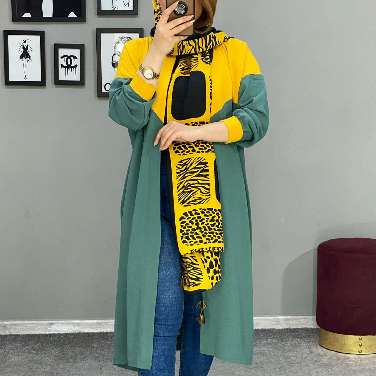مانتو ابروبادی ترکیبی کد 70