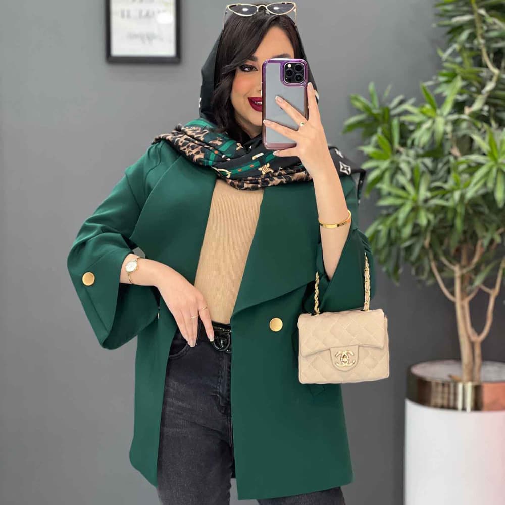 مانتو کتی مازراتی آستین مثلثی — تصویر ۸