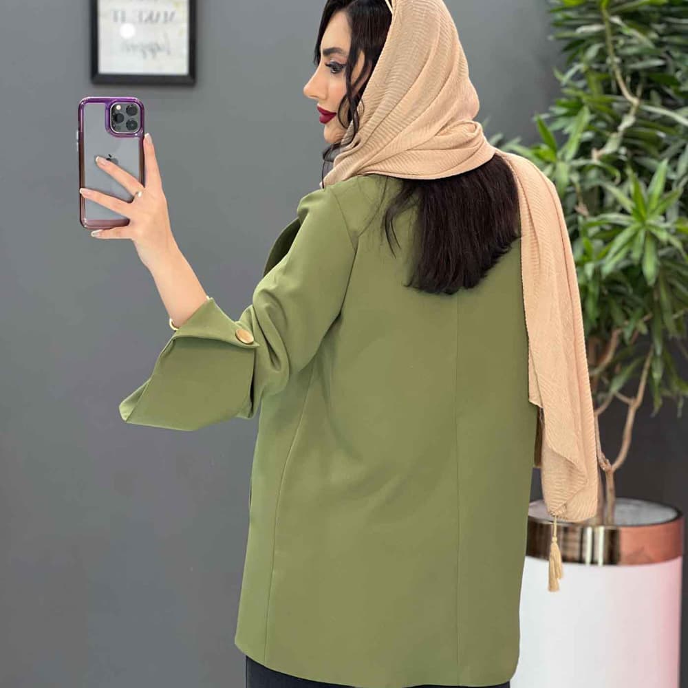 مانتو کتی مازراتی آستین مثلثی — تصویر ۳