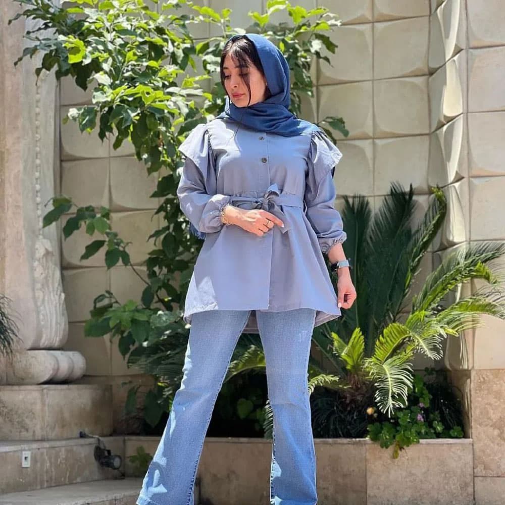 مانتو عروسکی دخترانه کد 348 — تصویر ۶