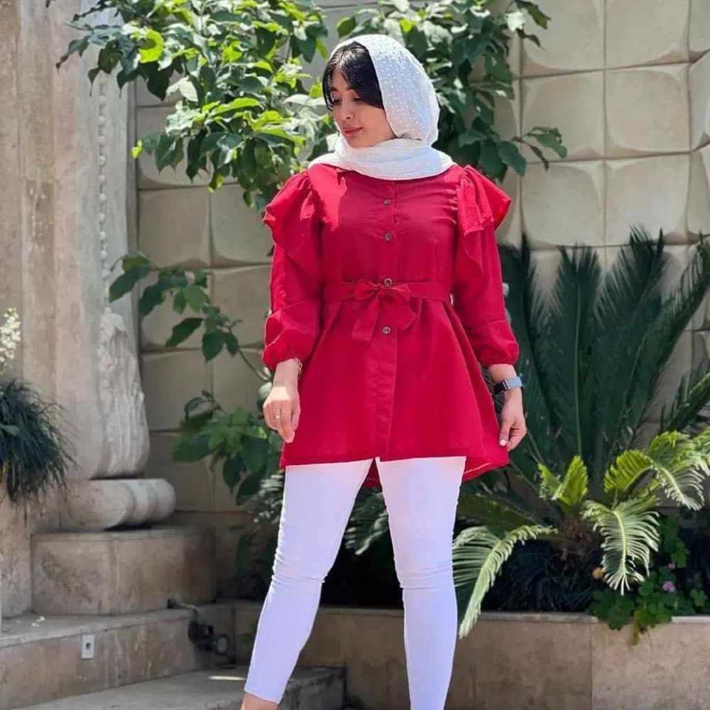 مانتو عروسکی دخترانه کد 348 — تصویر ۷