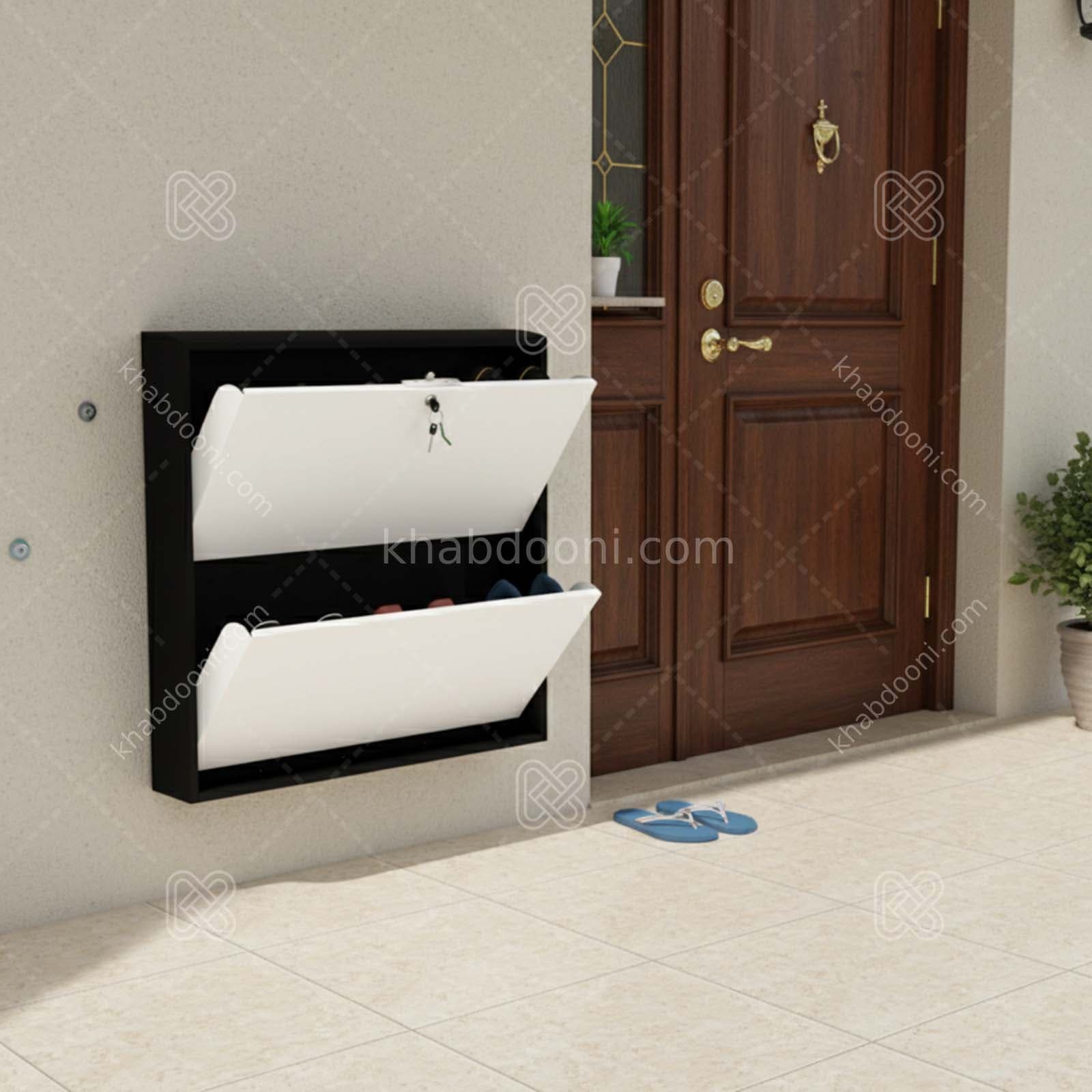 جاکفشی داشبوردی فلزی 2 درب – طول 75 — تصویر ۴