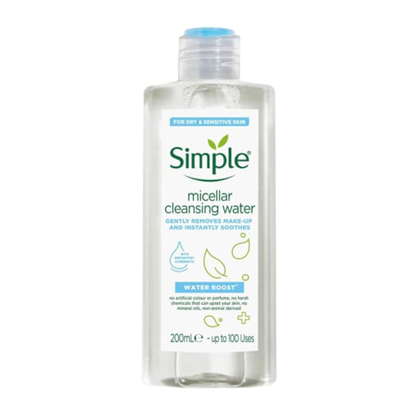پاک کننده آرایش (میسلارواتر) سیمپل مدل Micellar Cleansing Water حجم 200 میلی لیتر