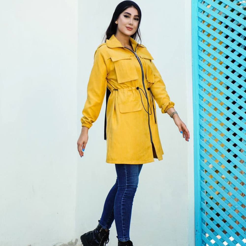 مانتو میکرو یقه مردانه کد 317 — تصویر ۴