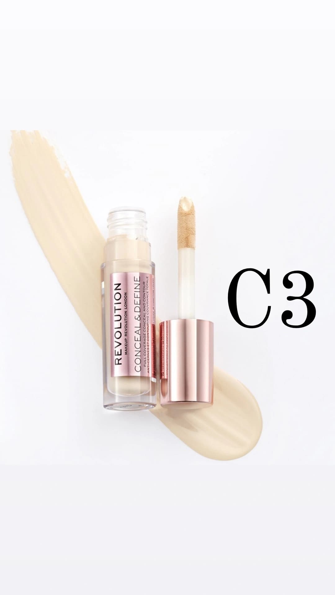 کانسیلر رولوشن مدل Conceal & Define شماره C3 — تصویر ۱۰
