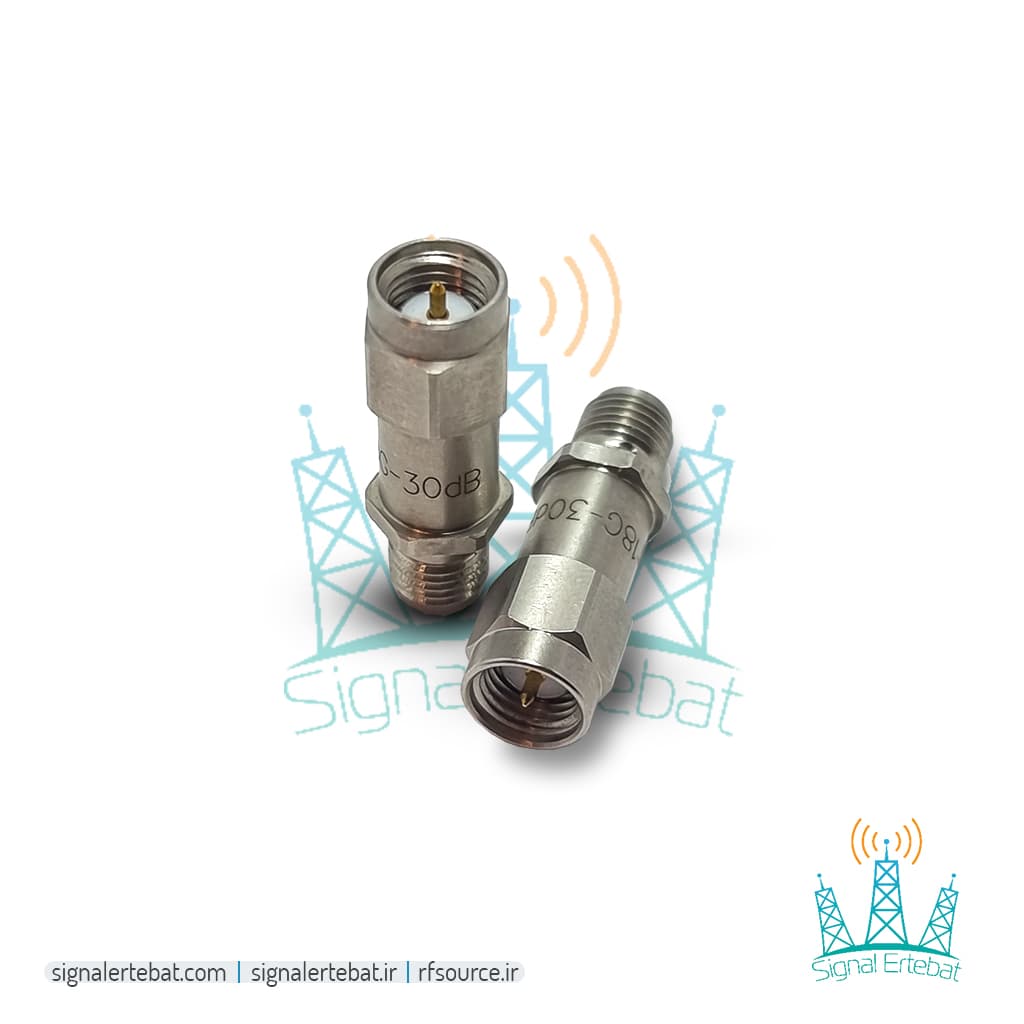 تضعیف کننده (attenuator)ثابت 30db با توان 2w و فرکانس 18GHz — تصویر ۲