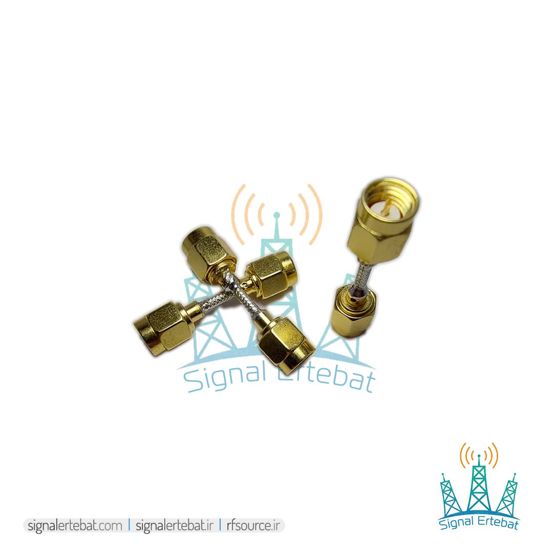 کابل پیگتیل SMA دوسر نری با کابل UT086/RG405 — تصویر ۲