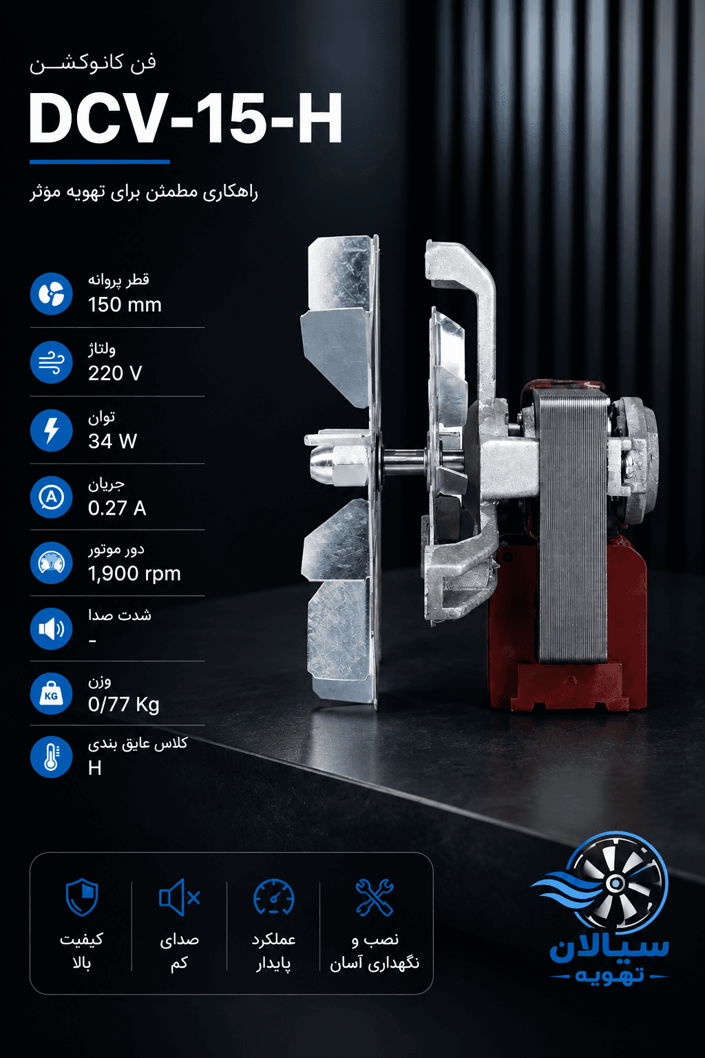 فن کانوکشن مدل فن: DCV-15-H