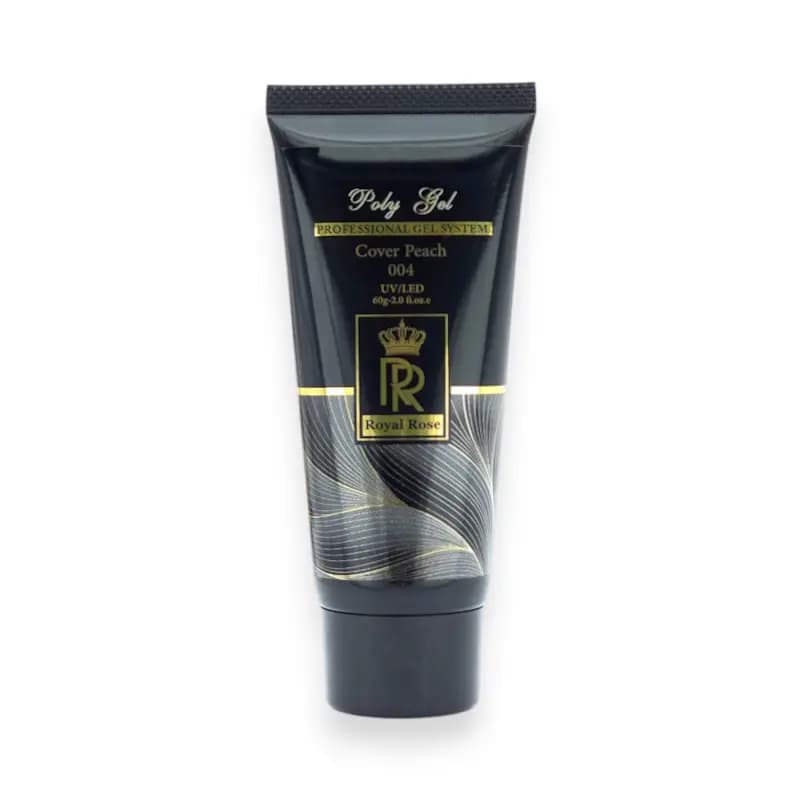 پلی ژل کاشت ناخن رویال رز Royal Rose کد 004 کاور پیچ ۶۰ گرم