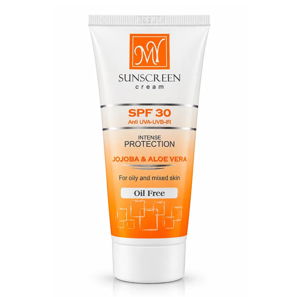 کرم ضد آفتاب مای فاقد چربی بدون رنگ SPF30 مناسب پوست چرب و مختلط ۵۰ میلی لیتر