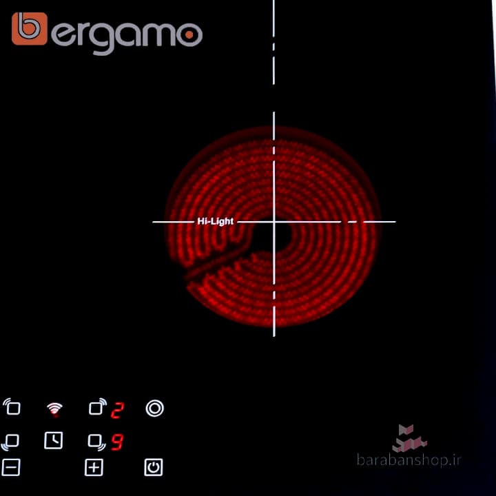 اجاق برقی صفحه‌ای برگامو ۴ شعله مدل BG-EC4780A — تصویر ۸