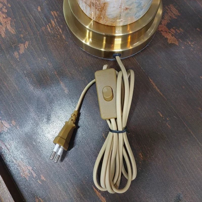 آباژور رومیزی مدل سنگ طبیعی استوانه — تصویر ۲