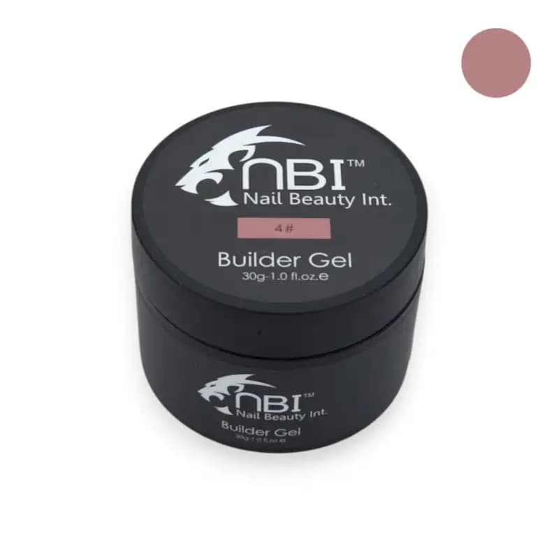 بیلدر ژل کاشت ناخن ان بی آی NBI | شماره 4 | ژل کاسه‌ای اکستنشن و فرم‌دهی ناخن | حجم 30 گرم