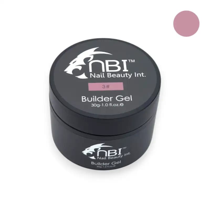 بیلدر ژل کاشت ناخن ان بی آی NBI | شماره 3 | ژل کاسه‌ای اکستنشن و فرم‌دهی ناخن | حجم 30 گرم