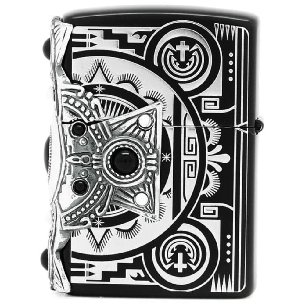 فندک زیپو کاستوم ادیشن کد Zippo Metal Onyx Ion Black Nickel — تصویر ۲