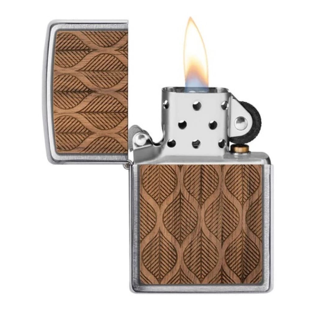 فندک زیپو کد 49708 Zippo Woodchuck Walnut Leaves — تصویر ۲