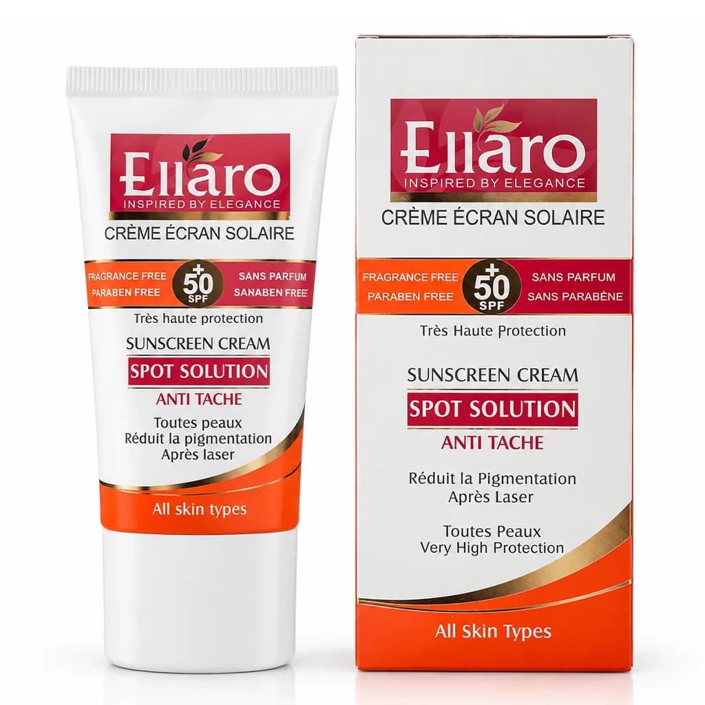 کرم ضد آفتاب و ضد لک بدون رنگ الارو SPF50 انواع پوست 40 میلی لیتر — تصویر ۳