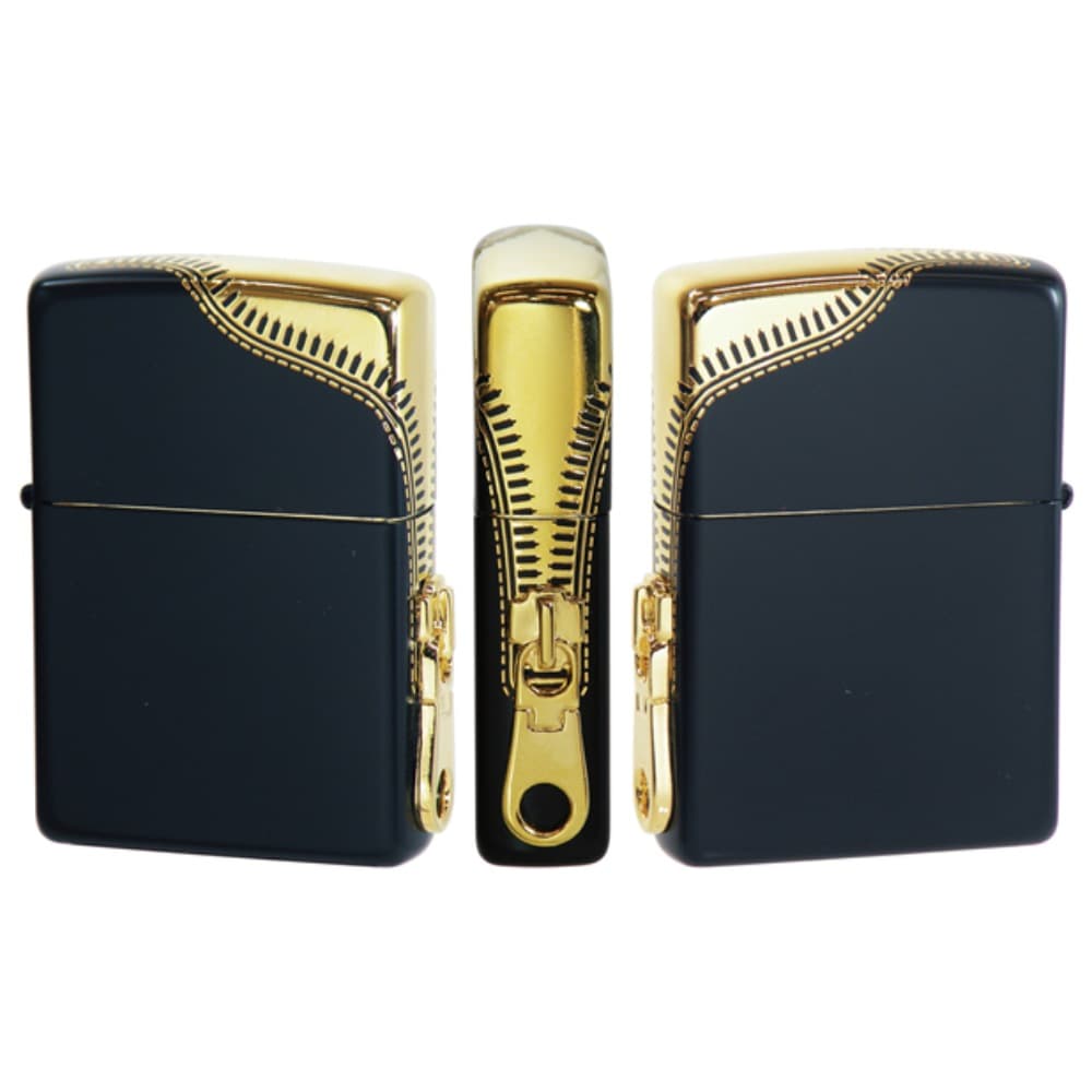فندک زیپو کاستوم ادیشن طلایی کد 7762 Zippo Zipper Design — تصویر ۴