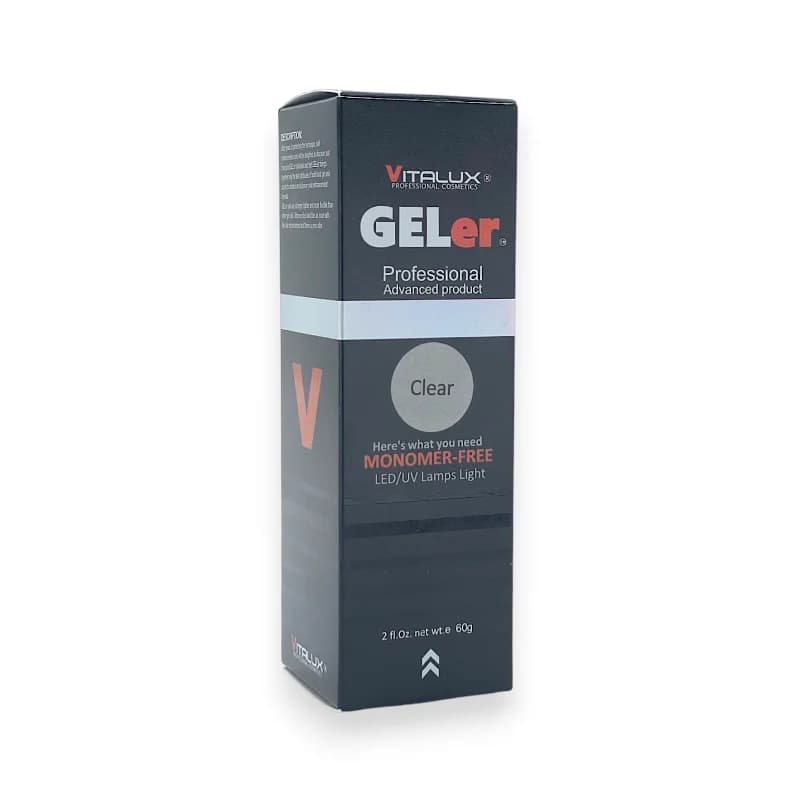 پلی ژل کاشت ناخن ویتالوکس Vitalux | رنگ کلیر Clear (شفاف) | 60 گرم — تصویر ۲