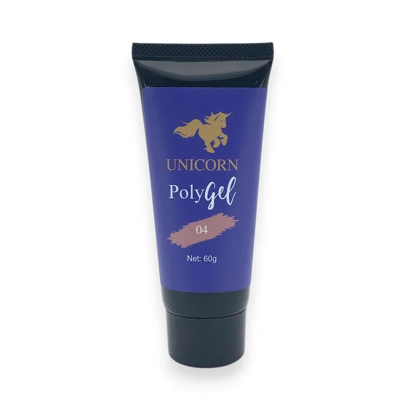 پلی ژل کاشت ناخن یونیکورن Unicorn | رنگ هلویی Peach شماره 04 | 60 گرم