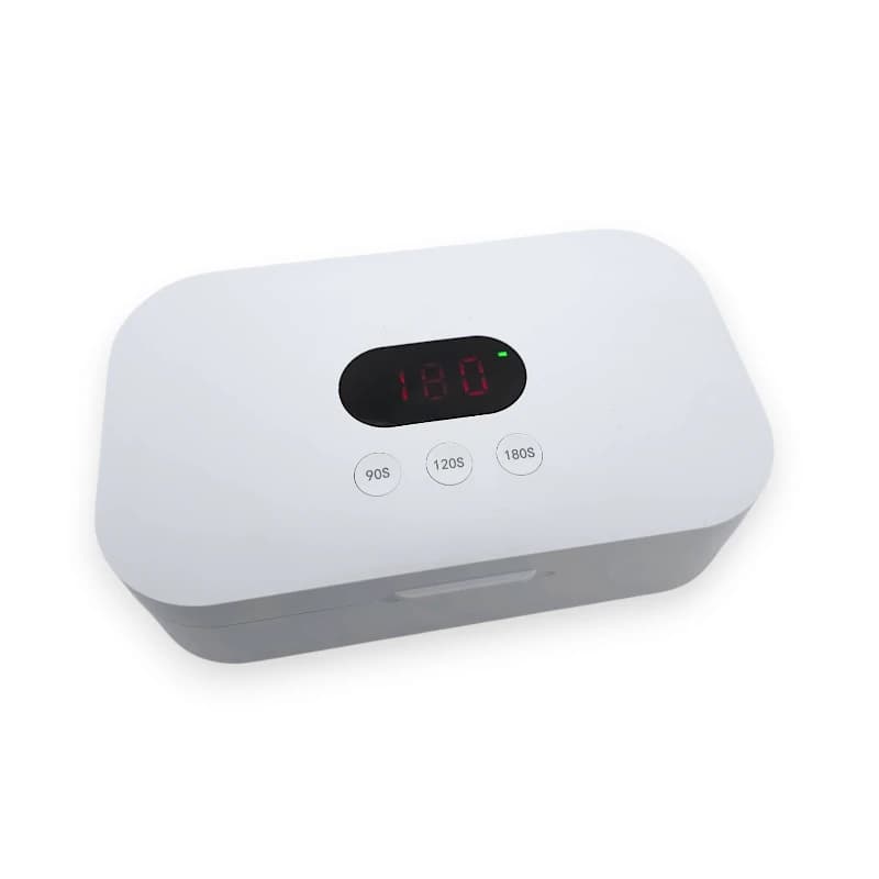 دستگاه استریل ابزار کاشت ناخن 🔋شارژی🔋| باکس UVC هوشمند مدل WM X10U | توان 40 وات — تصویر ۶