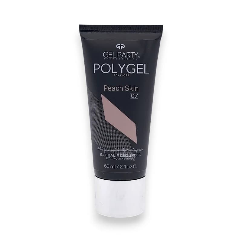 پلی ژل کاشت ناخن ژل پارتی Gel Party | رنگ پیچ اسکین Peach Skin (هلویی) شماره 07 | 60 میل