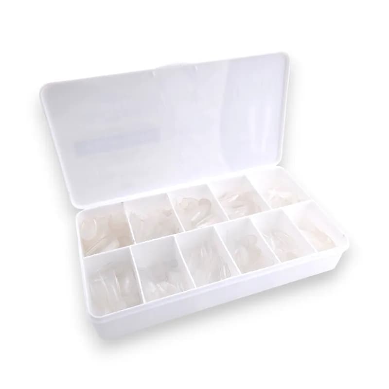 ژل تیپس کاشت ناخن ژل پارتی Gel Party | فرم مدیوم کافین Medium Coffin | بسته 550 عددی — تصویر ۳