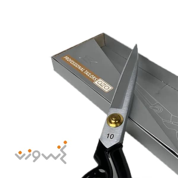 قیچی آزو (PIN) چپ دست سایز 10 مشکی — تصویر ۲