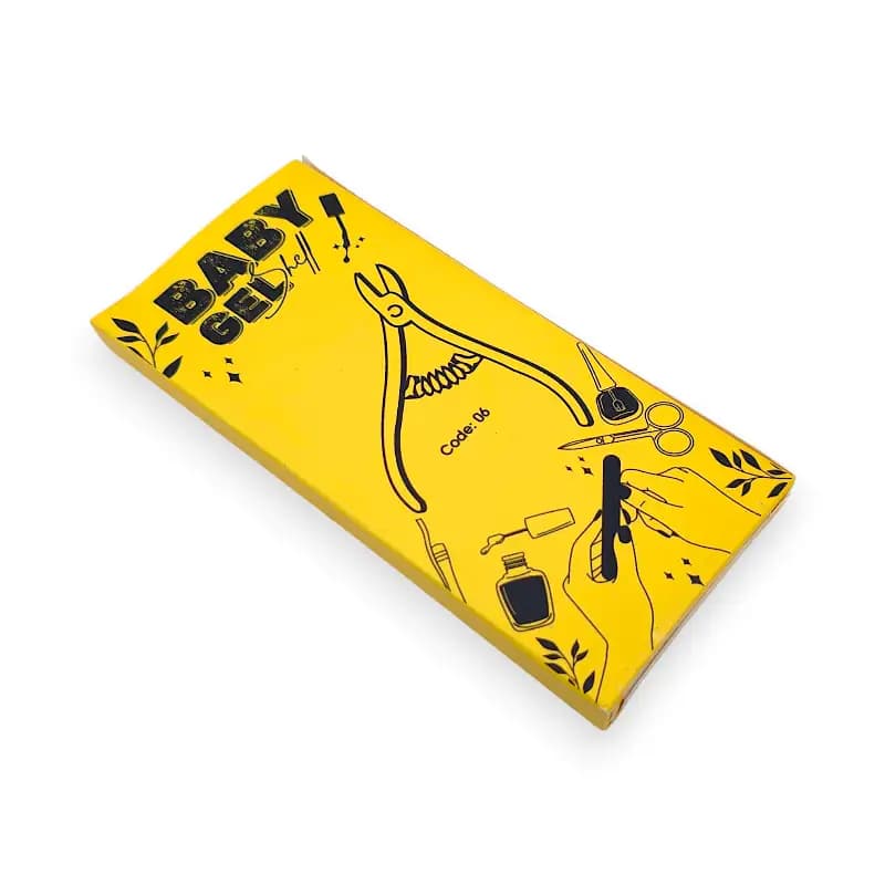 نیپر کاشت ناخن بیبی ژل Baby Gel کد 06 | ابزار مانیکور استیل ضد زنگ با فنر حلزونی — تصویر ۳