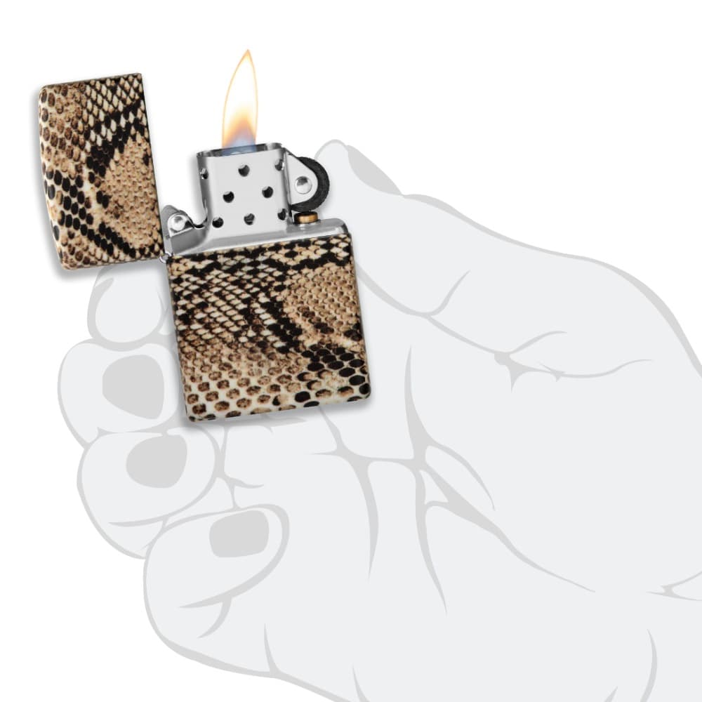 فندک زیپو کد Zippo Snake Skin Design 49352 — تصویر ۴