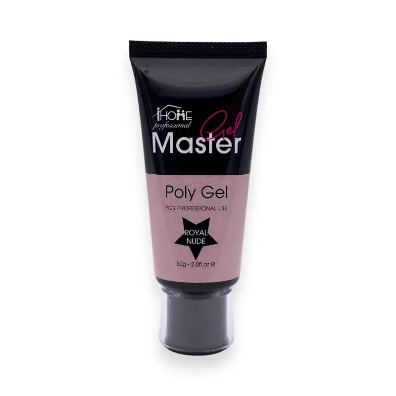 پلی ژل کاشت ناخن مستر ژل Master Gel | رنگ Royal Nude رویال نود | حجم 60گرم