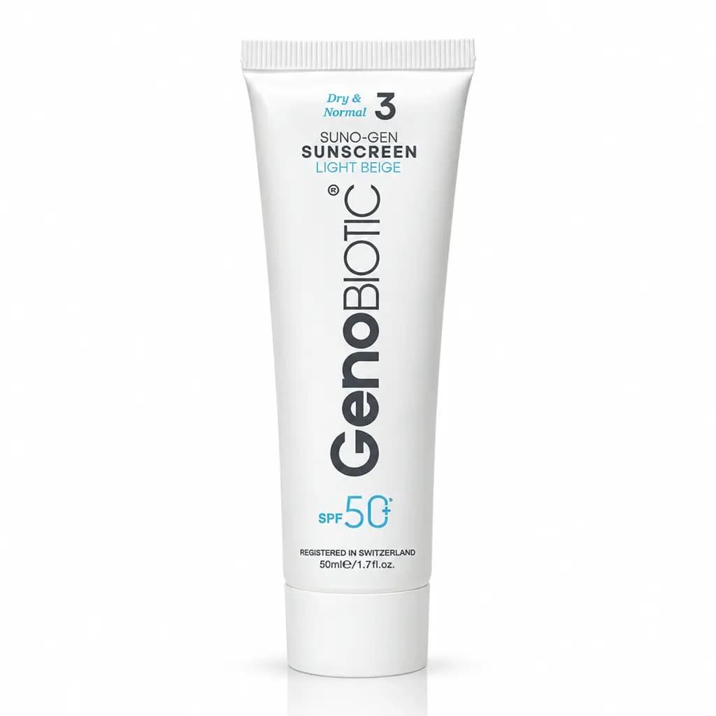 کرم ضد آفتاب ژنوبایوتیک SPF50 مناسب پوست خشک و معمولی 50 میلی لیتر — تصویر ۶