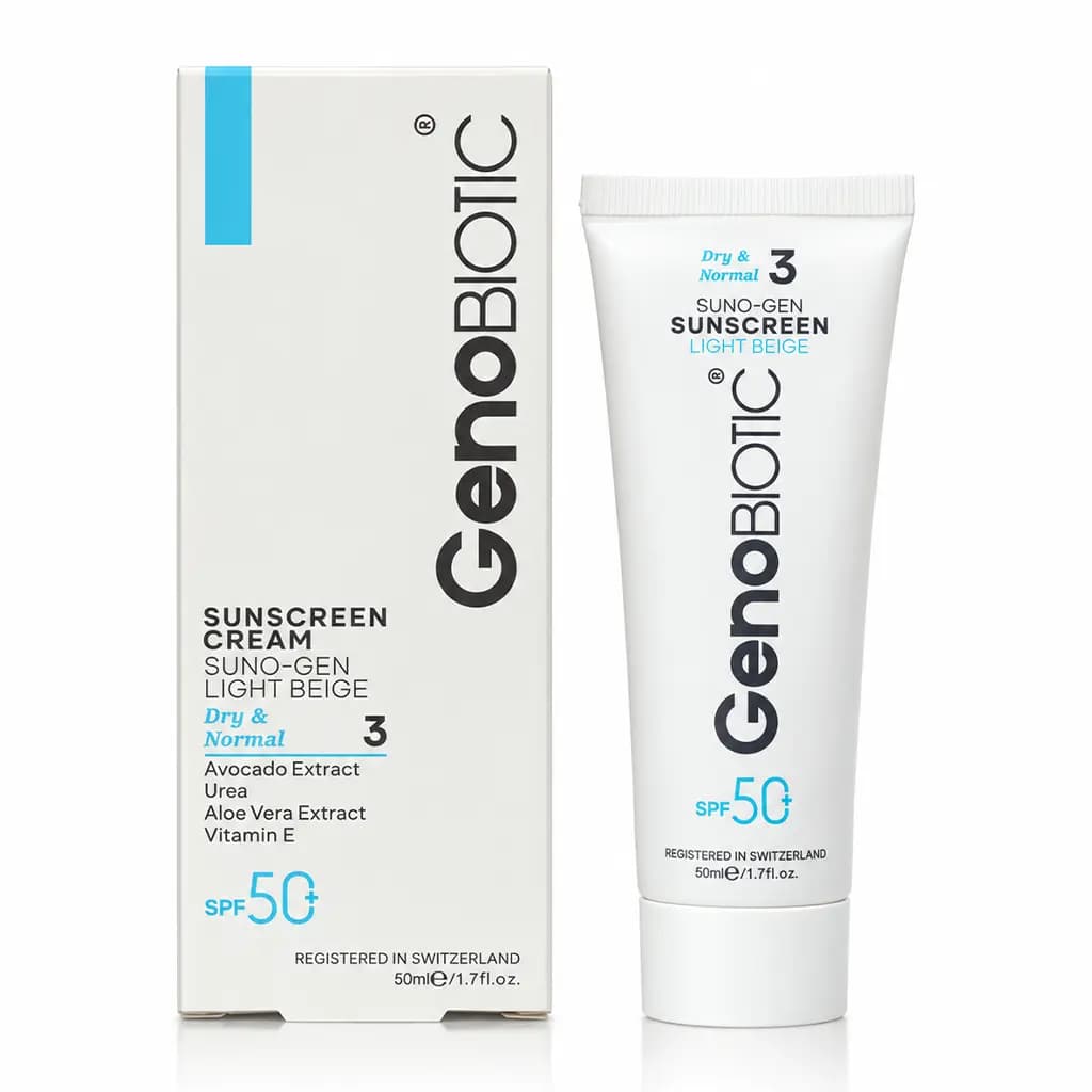 کرم ضد آفتاب ژنوبایوتیک SPF50 مناسب پوست خشک و معمولی 50 میلی لیتر — تصویر ۷