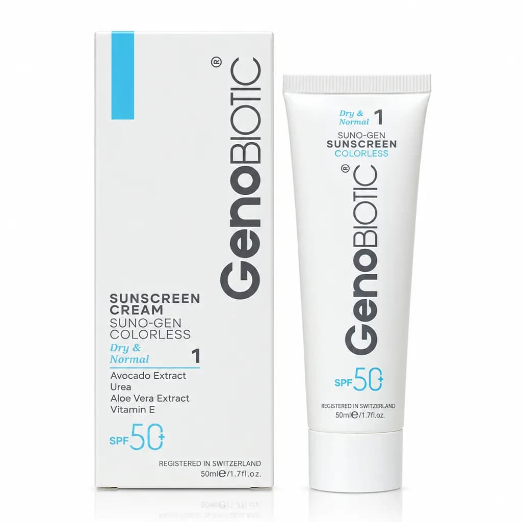 کرم ضد آفتاب ژنوبایوتیک SPF50 مناسب پوست خشک و معمولی 50 میلی لیتر — تصویر ۳