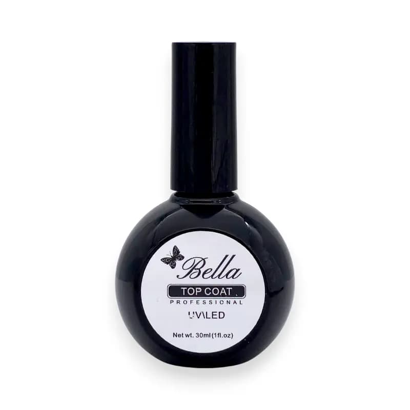 تاپ کات کاشت ناخن بلا Bella | محافظت‌کننده و براق‌کننده قوی لاک ژل | حجم 30 میل