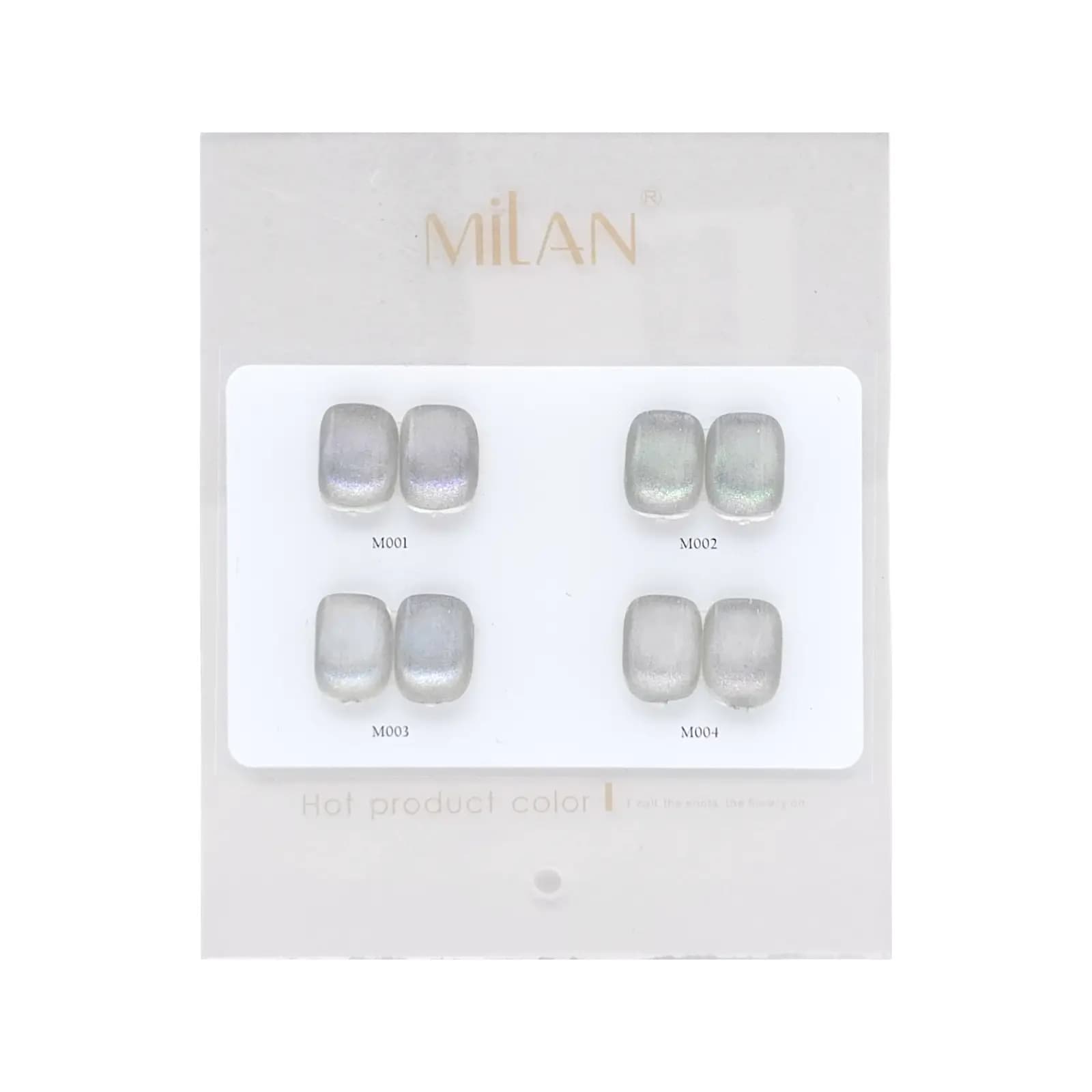 پک 4 عددی لاک ژل چشم گربه‌ای کاشت ناخن میلان MiLAN | سری آیس کریستالی | حجم 15 میل
