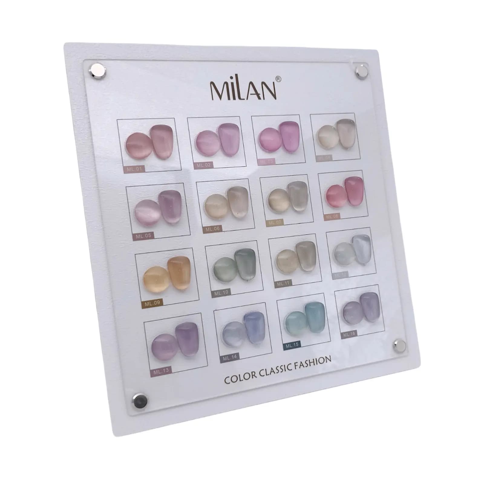 پک 16 عددی لاک ژل آیس میلان MiLAN | سری Color Classic Fashion | حجم 15 میل — تصویر ۶