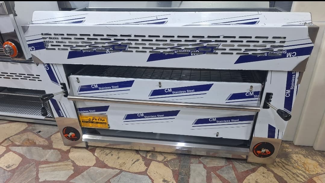 کباب پز تابشی ۱۲۰ رومیزی رستورانی درجه یک آسانسوری — تصویر ۲