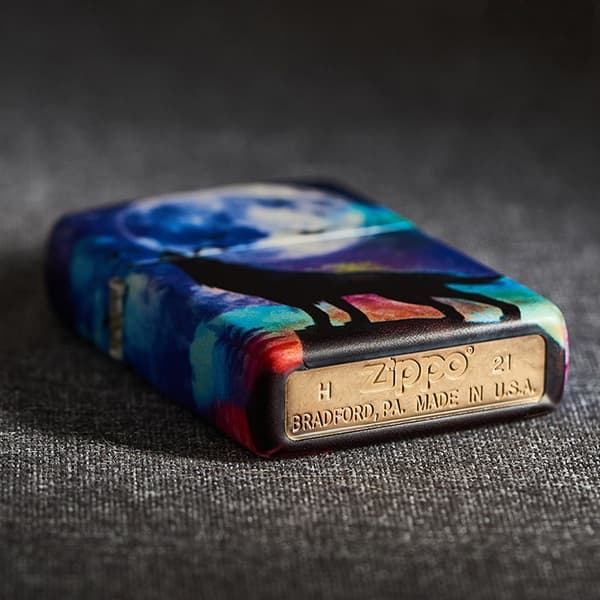 فندک زیپو کد 49683 Zippo Wolf Design — تصویر ۴